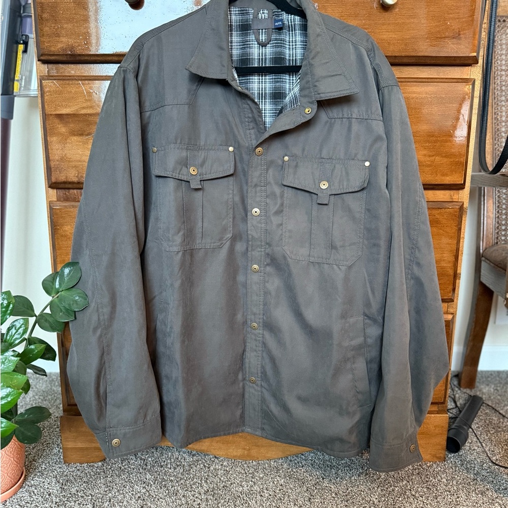 Men's Gray canvas Jacket